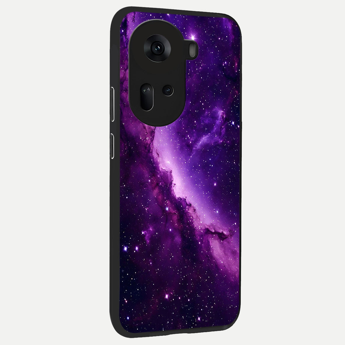 Purple Shade Sky back cover For Oppo Reno 11 5G slim fit glass case with vibrant aesthetic design