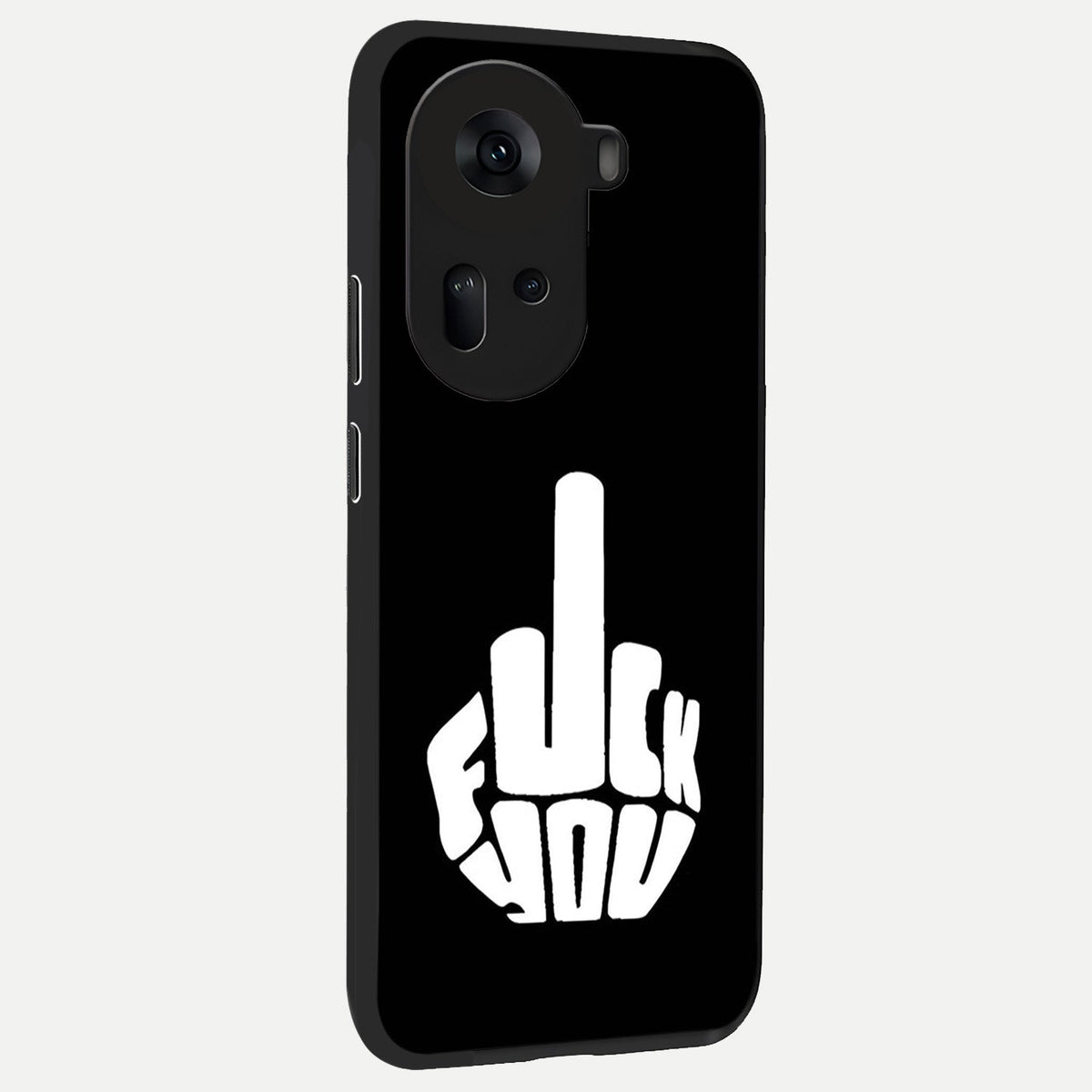 Rebel Mode On back cover For Oppo Reno 11 5G slim fit glass case with vibrant aesthetic design