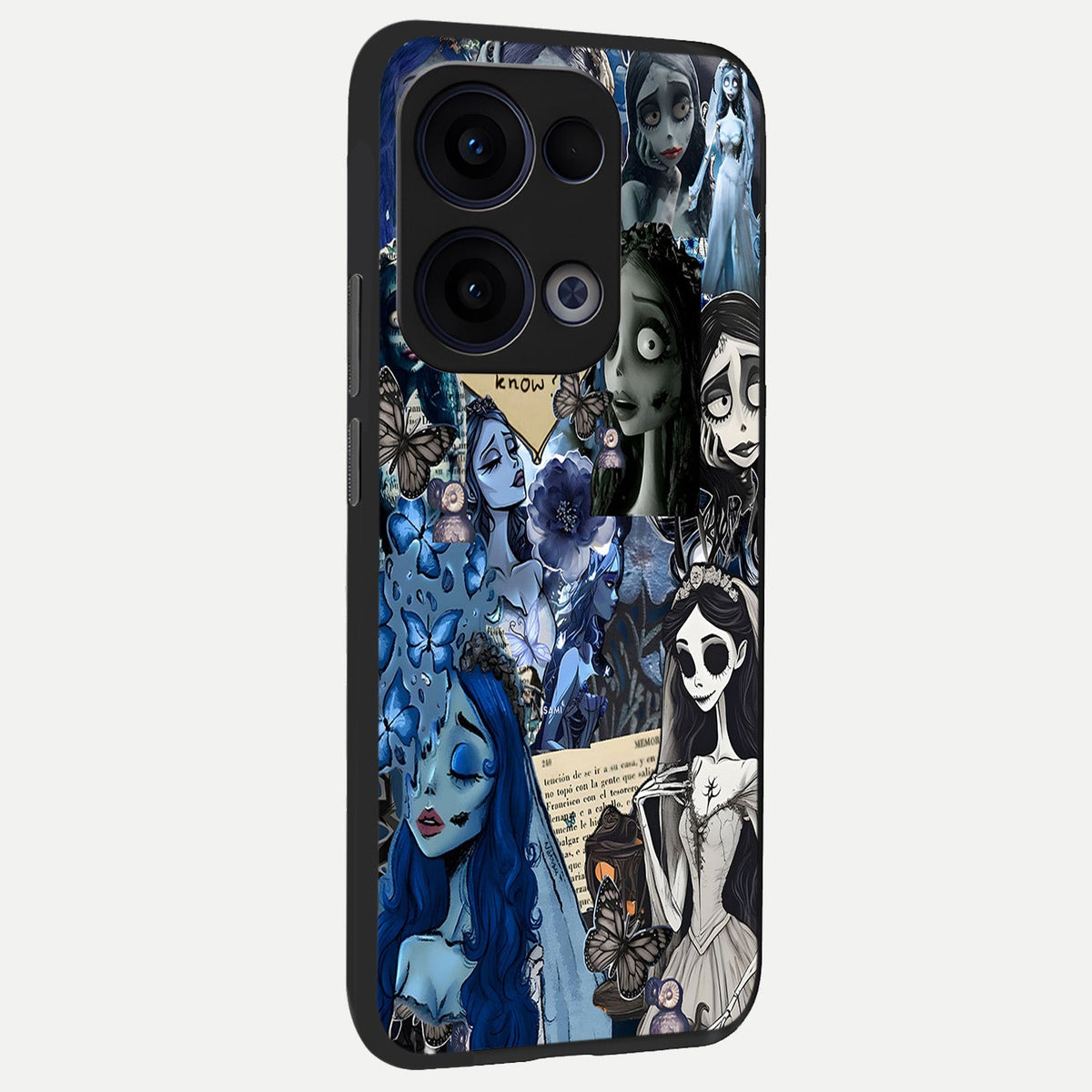 Corpse Bride Posters back cover For Oppo Reno 13 slim fit glass case with vibrant aesthetic design