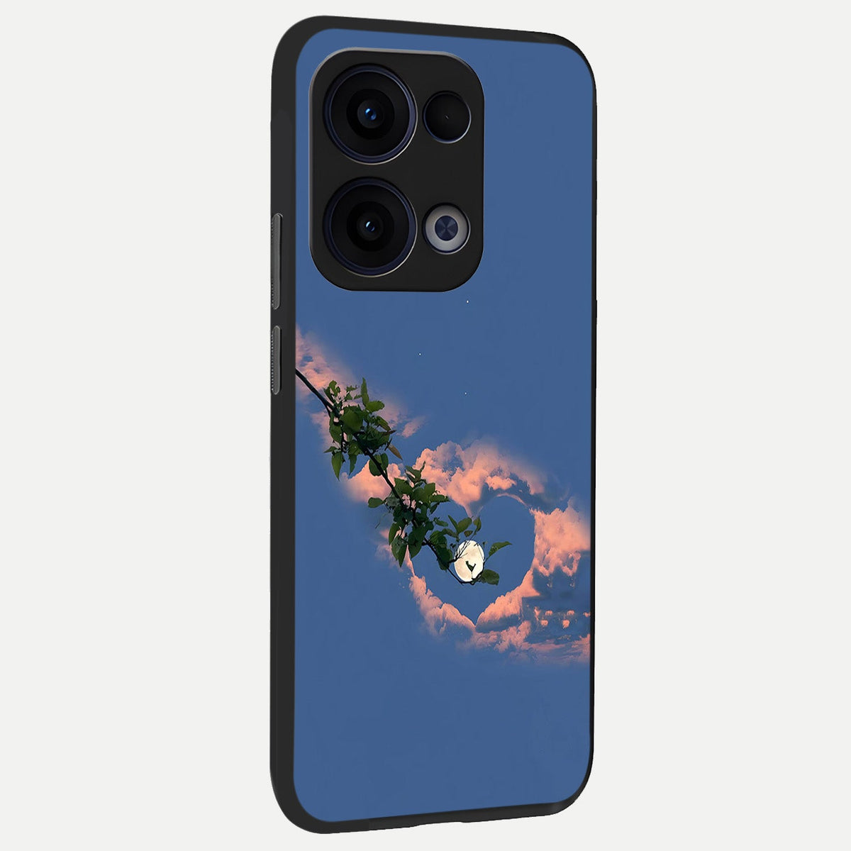 Sky Under Tree back cover For Oppo Reno 13 slim fit glass case with vibrant aesthetic design