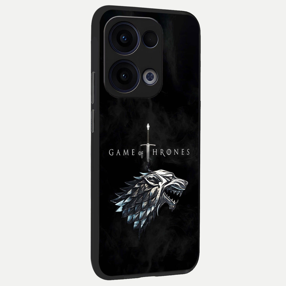 Throne Wolf Legacy back cover For Oppo Reno 13 slim fit glass case with vibrant aesthetic design