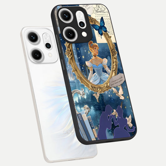Midnight Queen phone case For Oppo Reno 14 Pro showing premium glass back cover with detailed artwork