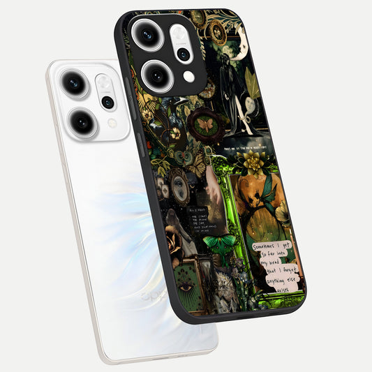 Mystic Woods Secret phone case For Oppo Reno 14 Pro showing premium glass back cover with detailed artwork