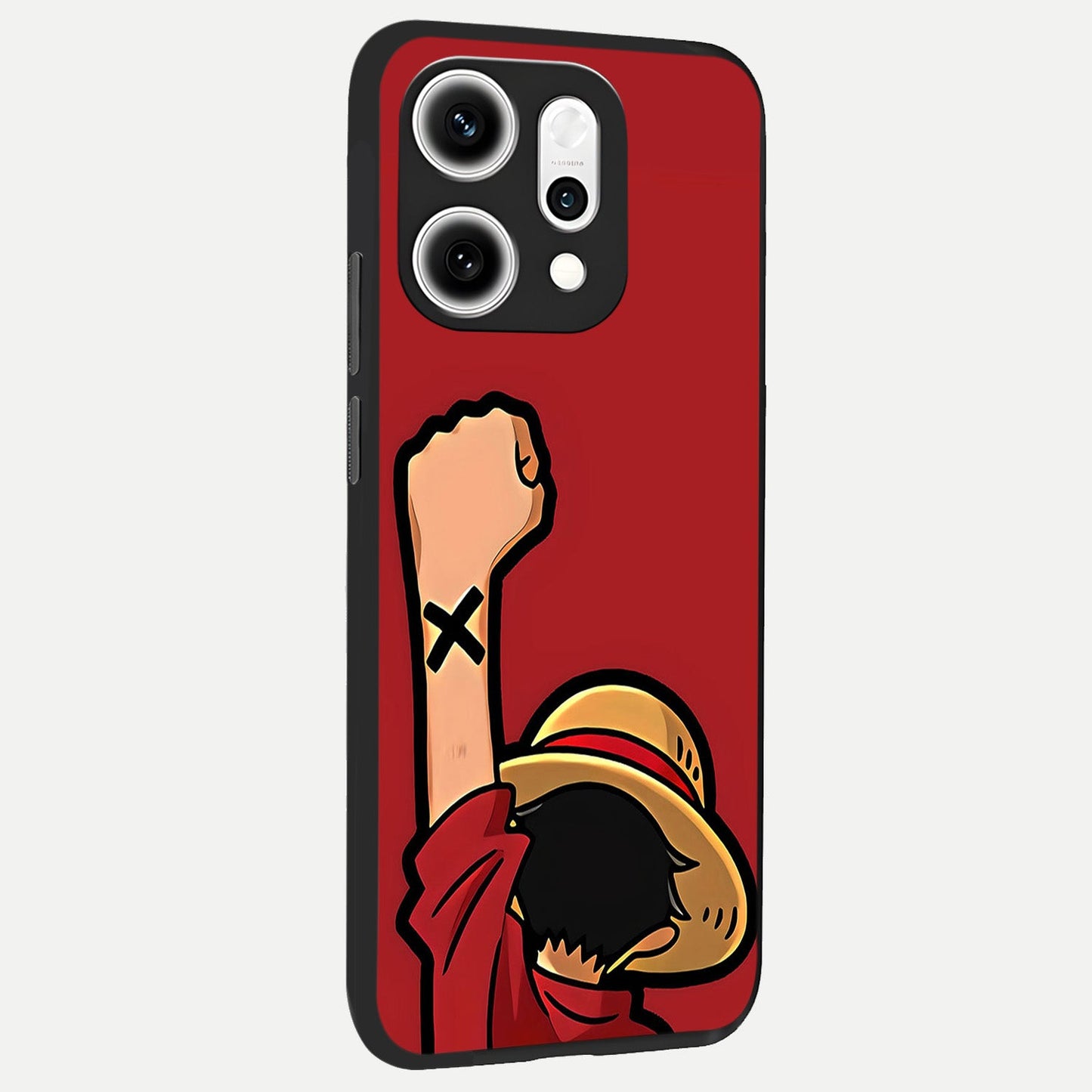Luffy X Spirit back cover For Oppo Reno 14 Pro slim fit glass case with vibrant aesthetic design