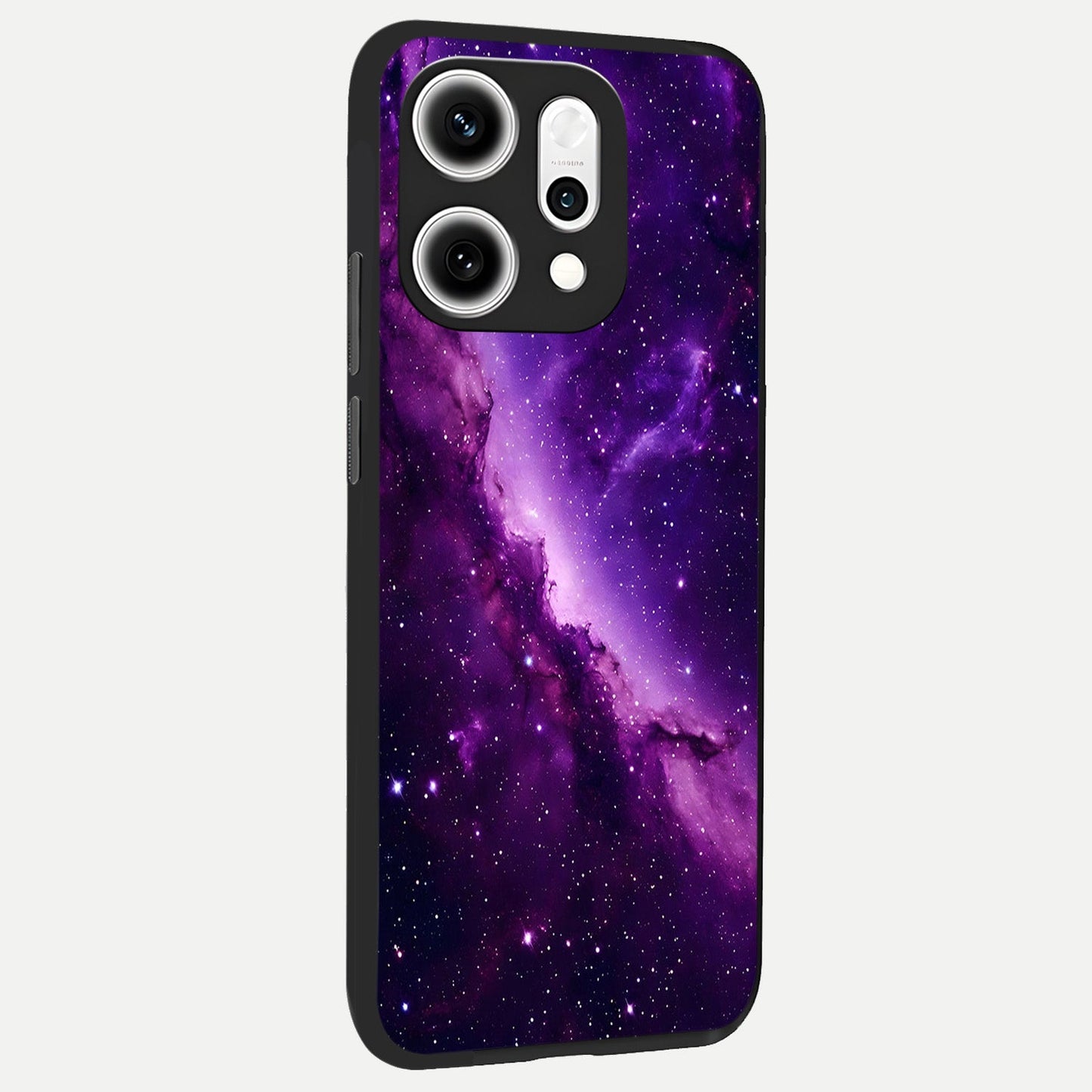 Purple Shade Sky back cover For Oppo Reno 14 Pro slim fit glass case with vibrant aesthetic design