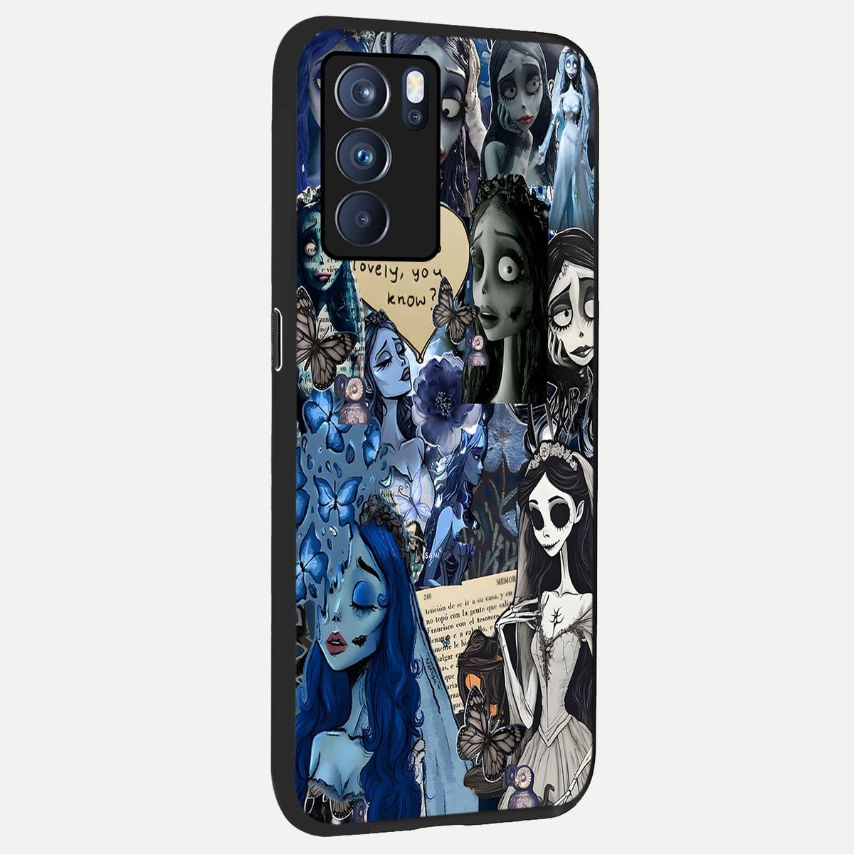 Corpse Bride Posters back cover For Oppo Reno 6 Pro slim fit glass case with vibrant aesthetic design