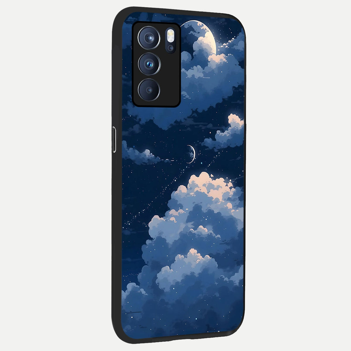 Moon Dream Haze back cover For Oppo Reno 6 Pro slim fit glass case with vibrant aesthetic design