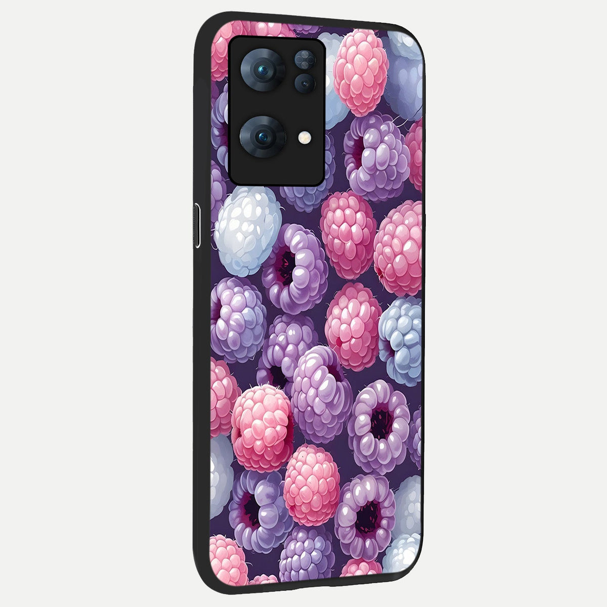 Berry Candy Pop back cover For Oppo-Reno-7-Pro-5G slim fit glass case with vibrant aesthetic design