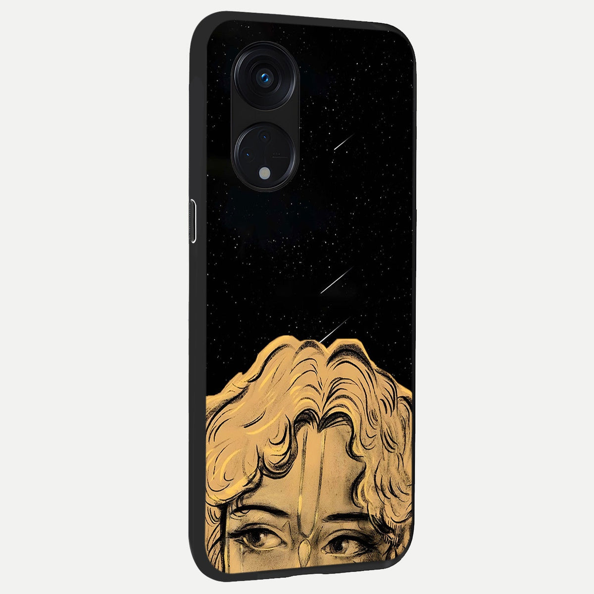 Celestial Gods Plan back cover For Oppo Reno 8T 5G slim fit glass case with vibrant aesthetic design