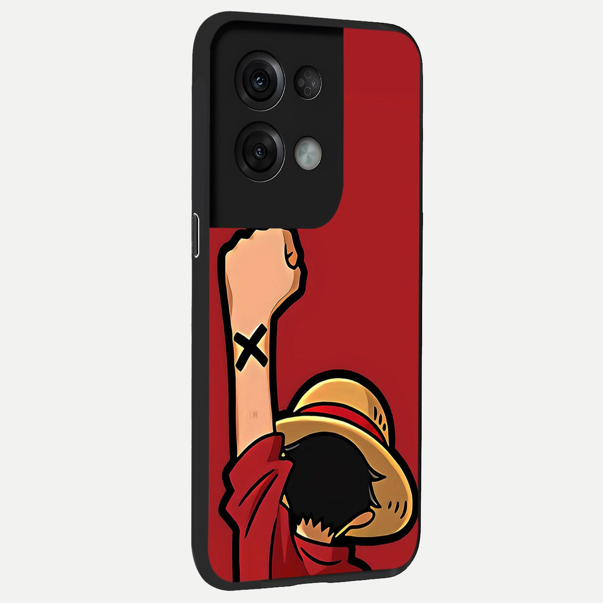 Luffy X Spirit back cover For Oppo Reno 8 Pro slim fit glass case with vibrant aesthetic design