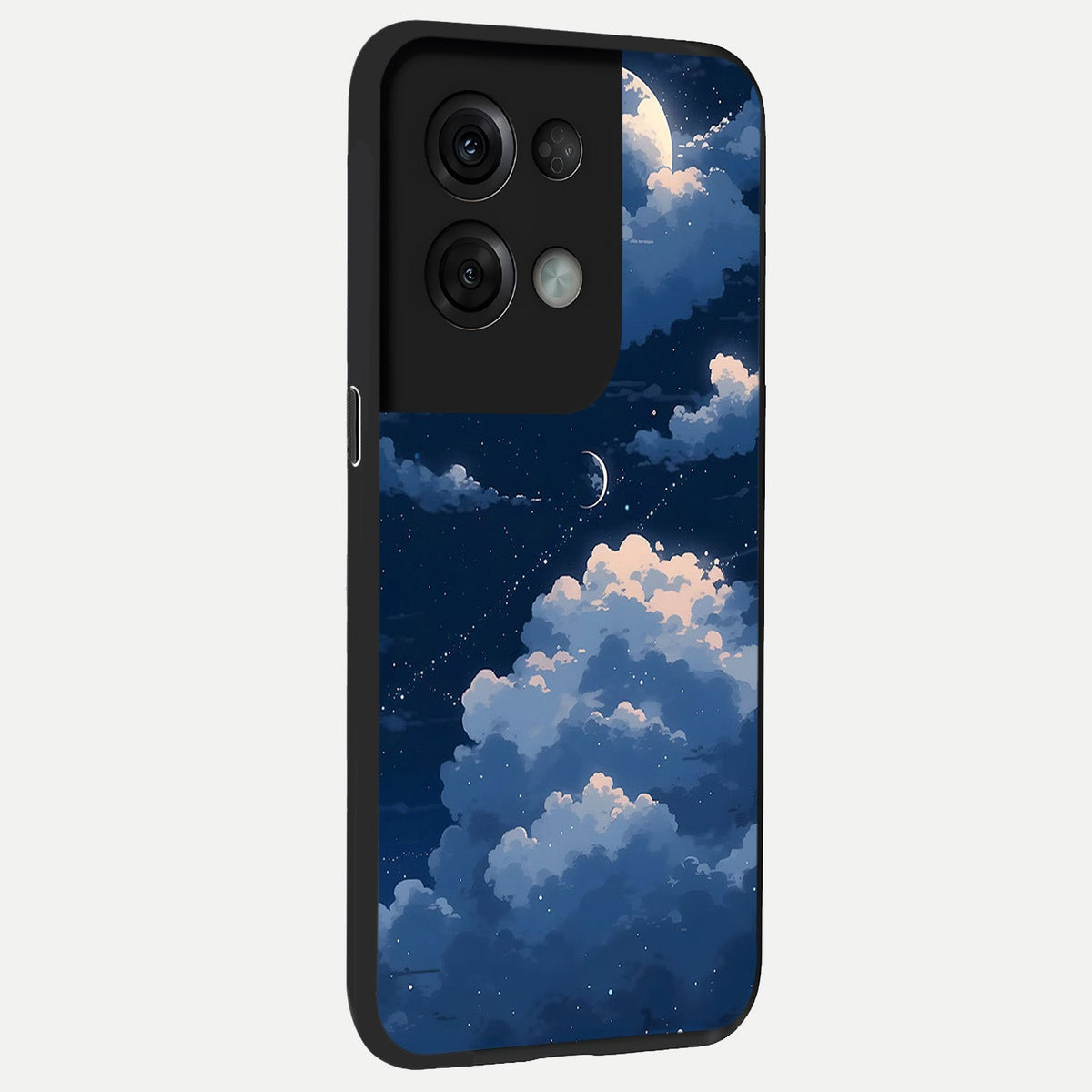 Moon Dream Haze back cover For Oppo Reno 8 Pro slim fit glass case with vibrant aesthetic design