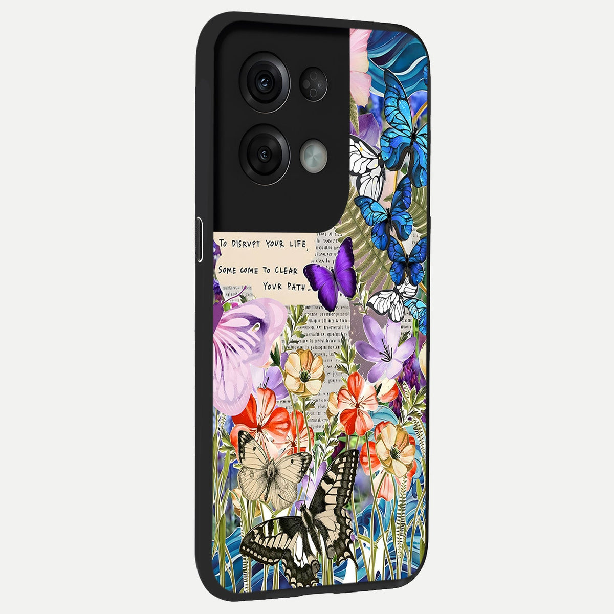 Storm Path Bloom back cover For Oppo Reno 8 Pro slim fit glass case with vibrant aesthetic design