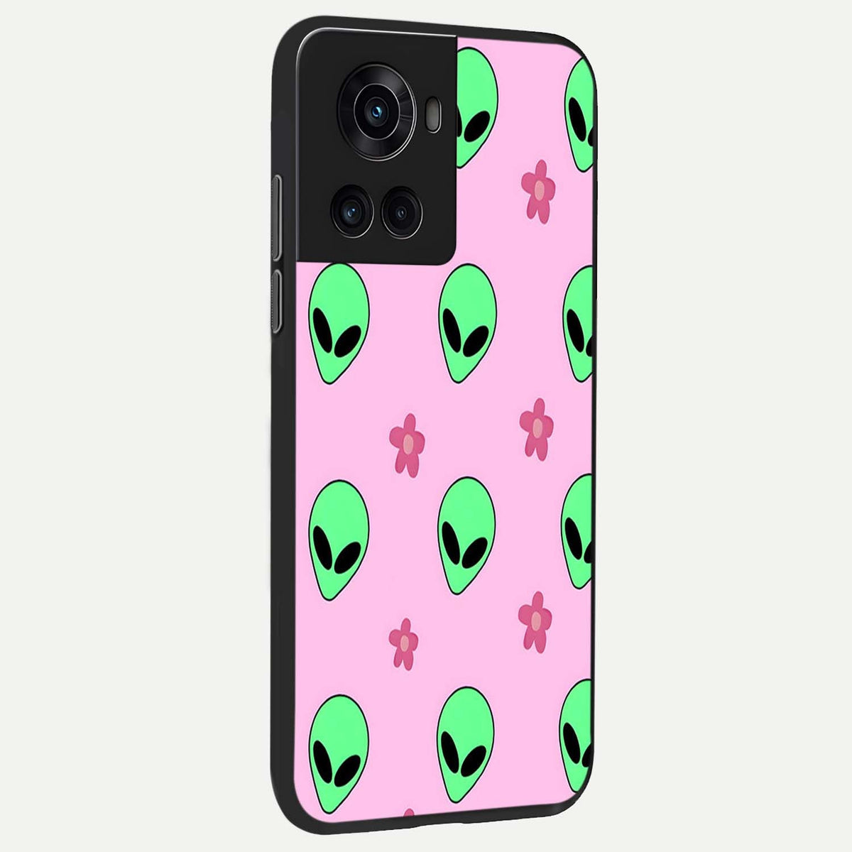 Cosmic Cute Crush back cover For OnePlus 10R slim fit glass case with vibrant aesthetic design