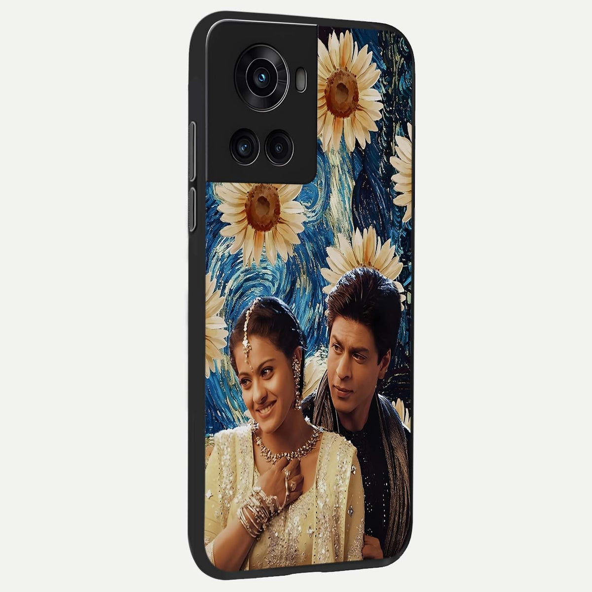 Eternal Love Story back cover For OnePlus 10R slim fit glass case with vibrant aesthetic design