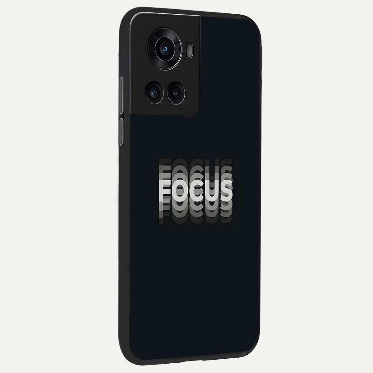 Mono Focus Vision back cover For OnePlus 10R slim fit glass case with vibrant aesthetic design
