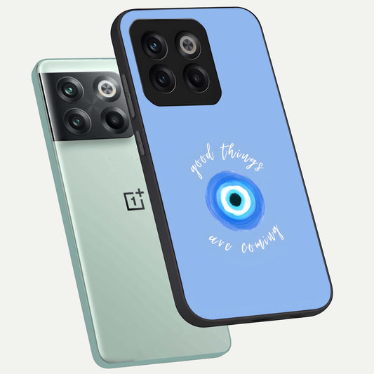 Bright Future Ahead phone case For OnePlus 10T showing premium glass back cover with detailed artwork