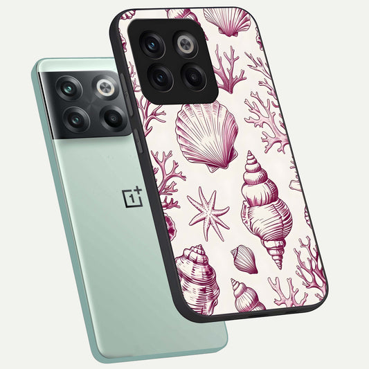 Pink Power Sparks phone case For OnePlus 10T showing premium glass back cover with detailed artwork