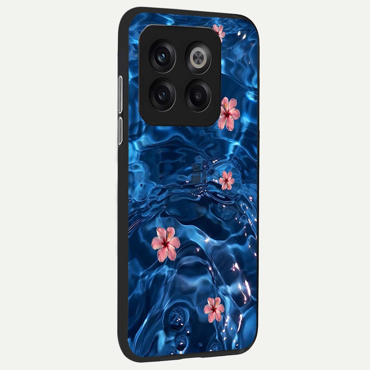 Bloom Thread Art back cover For OnePlus 10T slim fit glass case with vibrant aesthetic design