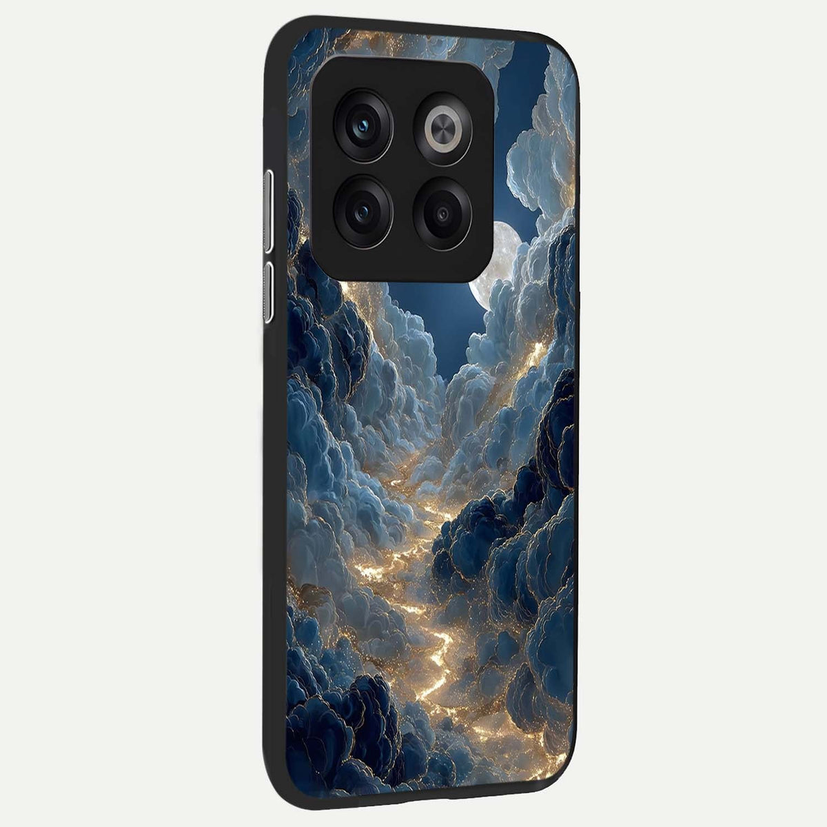 Celestial Cloud Road back cover For OnePlus 10T slim fit glass case with vibrant aesthetic design