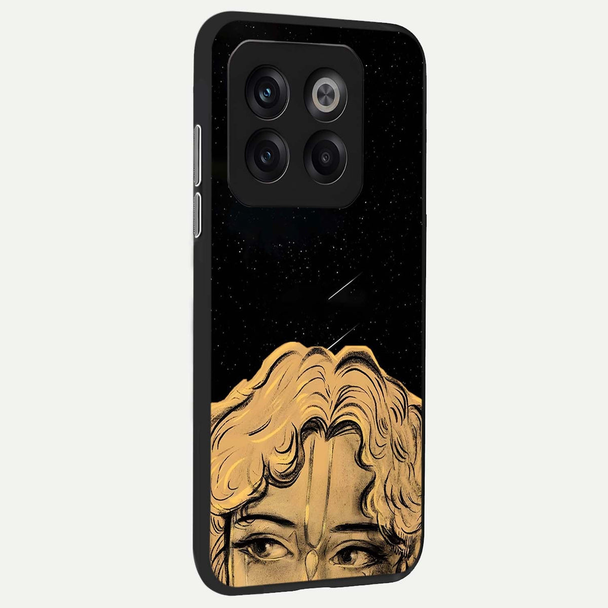Celestial Gods Plan back cover For OnePlus 10T slim fit glass case with vibrant aesthetic design