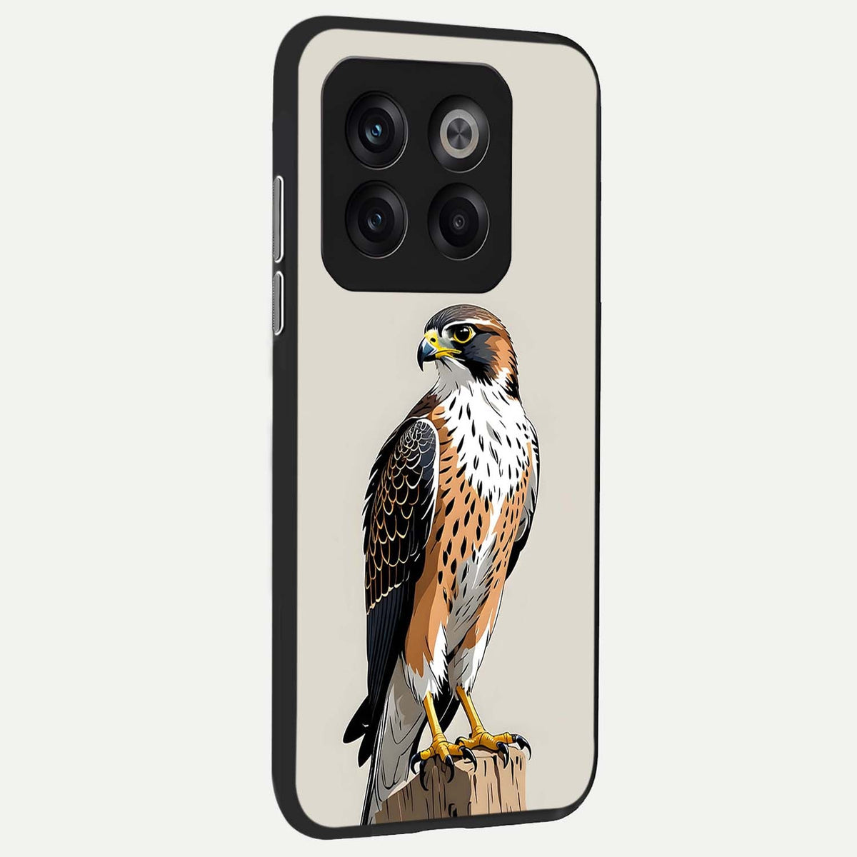 Clever Eagle back cover For OnePlus 10T slim fit glass case with vibrant aesthetic design