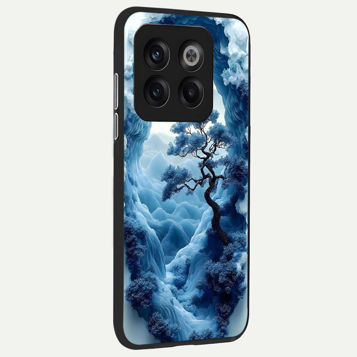 Frozen Serenity Gate back cover For OnePlus 10T slim fit glass case with vibrant aesthetic design