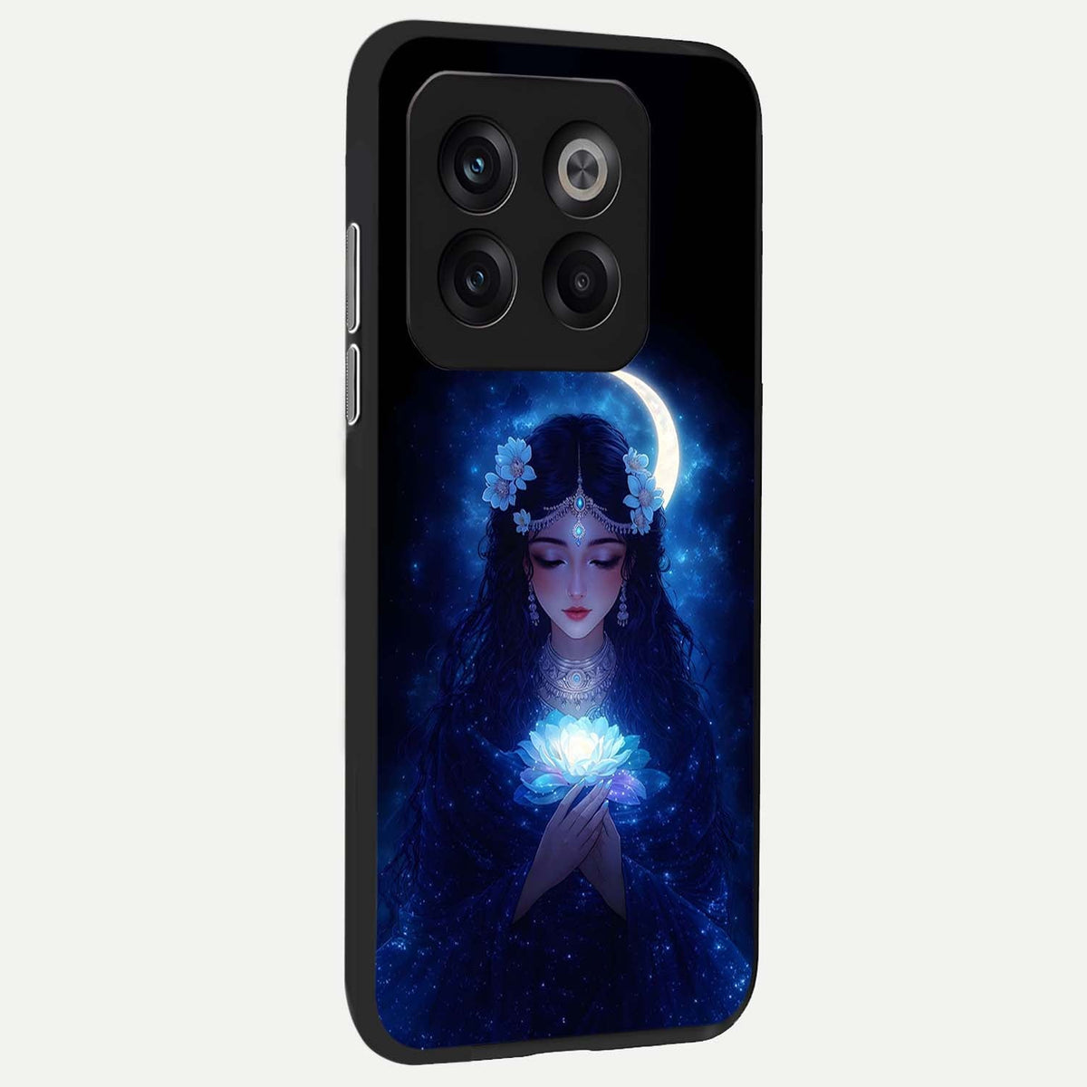 Mystic Moon Queen back cover For OnePlus 10T slim fit glass case with vibrant aesthetic design