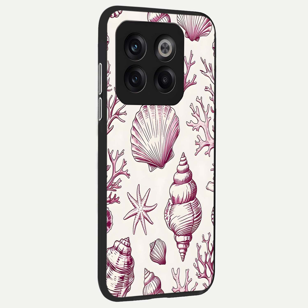 Pink Power Sparks back cover For OnePlus 10T slim fit glass case with vibrant aesthetic design
