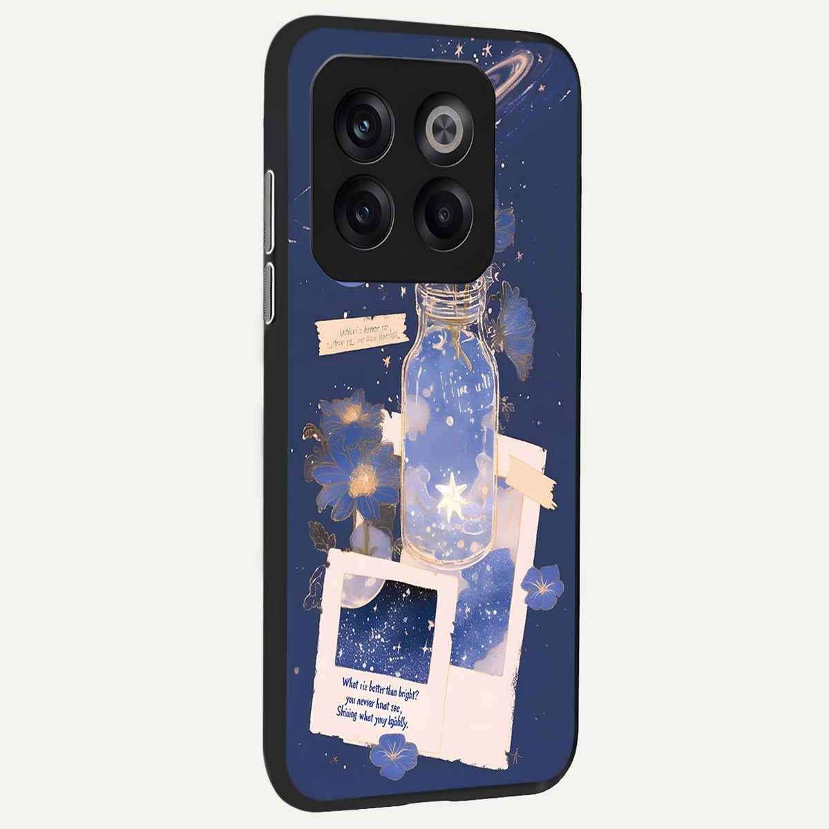 Starlit Cosmic Jar back cover For OnePlus 10T slim fit glass case with vibrant aesthetic design