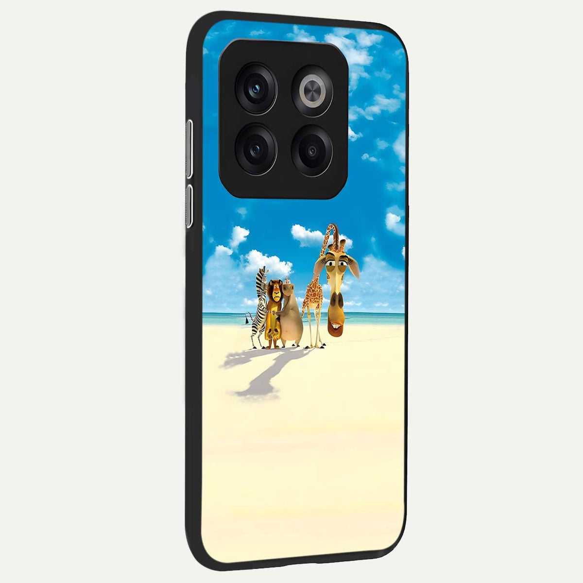 Tropical Fun Squad back cover For OnePlus 10T slim fit glass case with vibrant aesthetic design