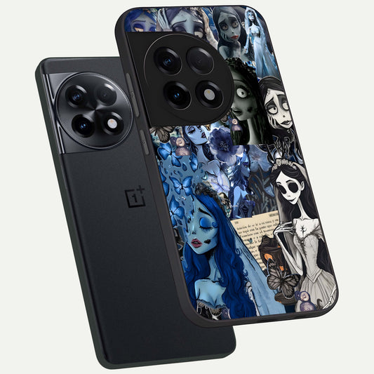 Corpse Bride Posters phone case For OnePlus 11R showing premium glass back cover with detailed artwork
