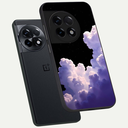 Starlit Night Whispers phone case For OnePlus 11R showing premium glass back cover with detailed artwork