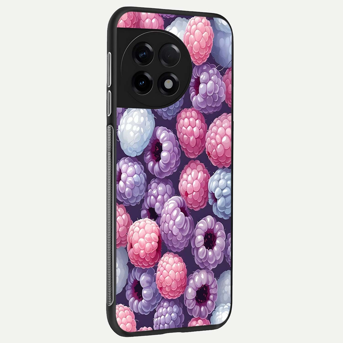 Berry Candy Pop back cover For OnePlus 11R slim fit glass case with vibrant aesthetic design