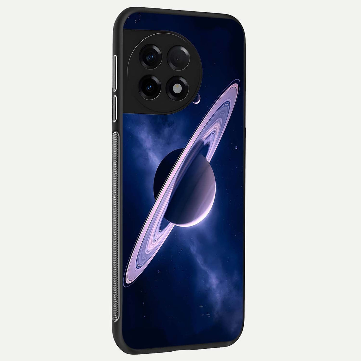 Saturn Ring Mystique back cover For OnePlus 11R slim fit glass case with vibrant aesthetic design
