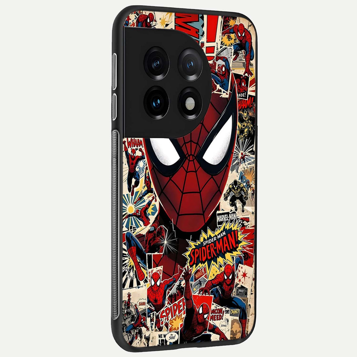 Aesthetic Wonder Spider back cover For OnePlus 11 slim fit glass case with vibrant aesthetic design