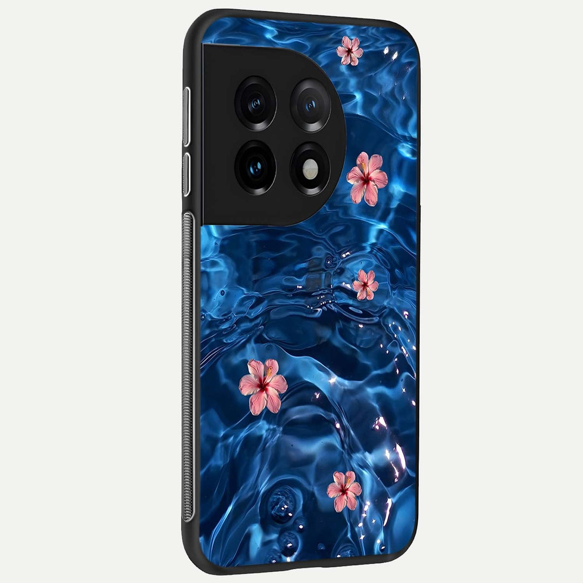Bloom Thread Art back cover For OnePlus 11 slim fit glass case with vibrant aesthetic design