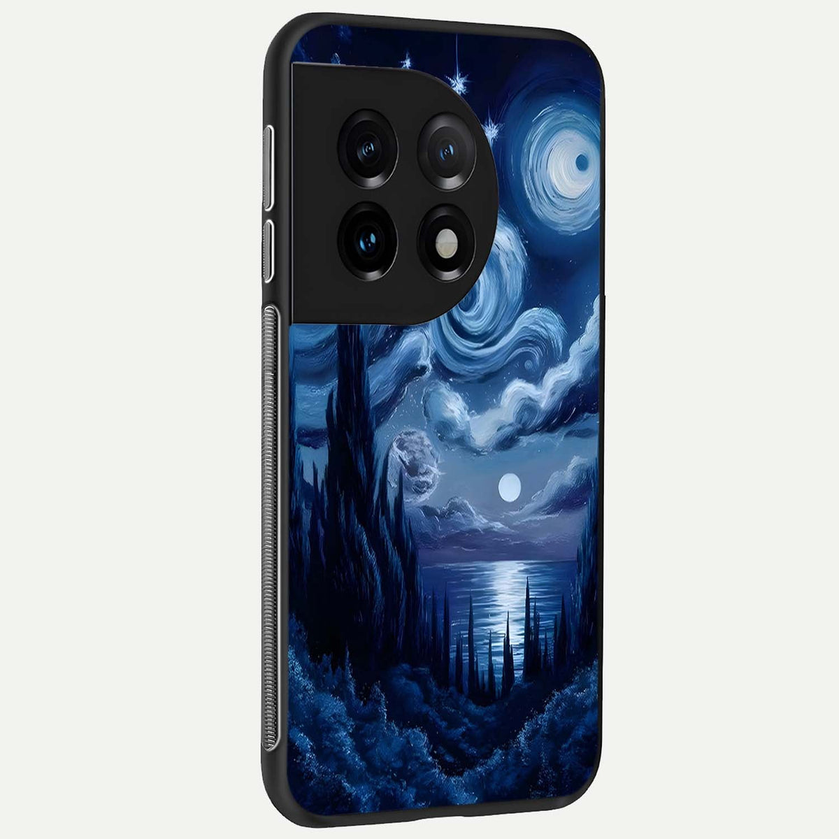 Celestial Dream Van Gogh back cover For OnePlus 11 slim fit glass case with vibrant aesthetic design