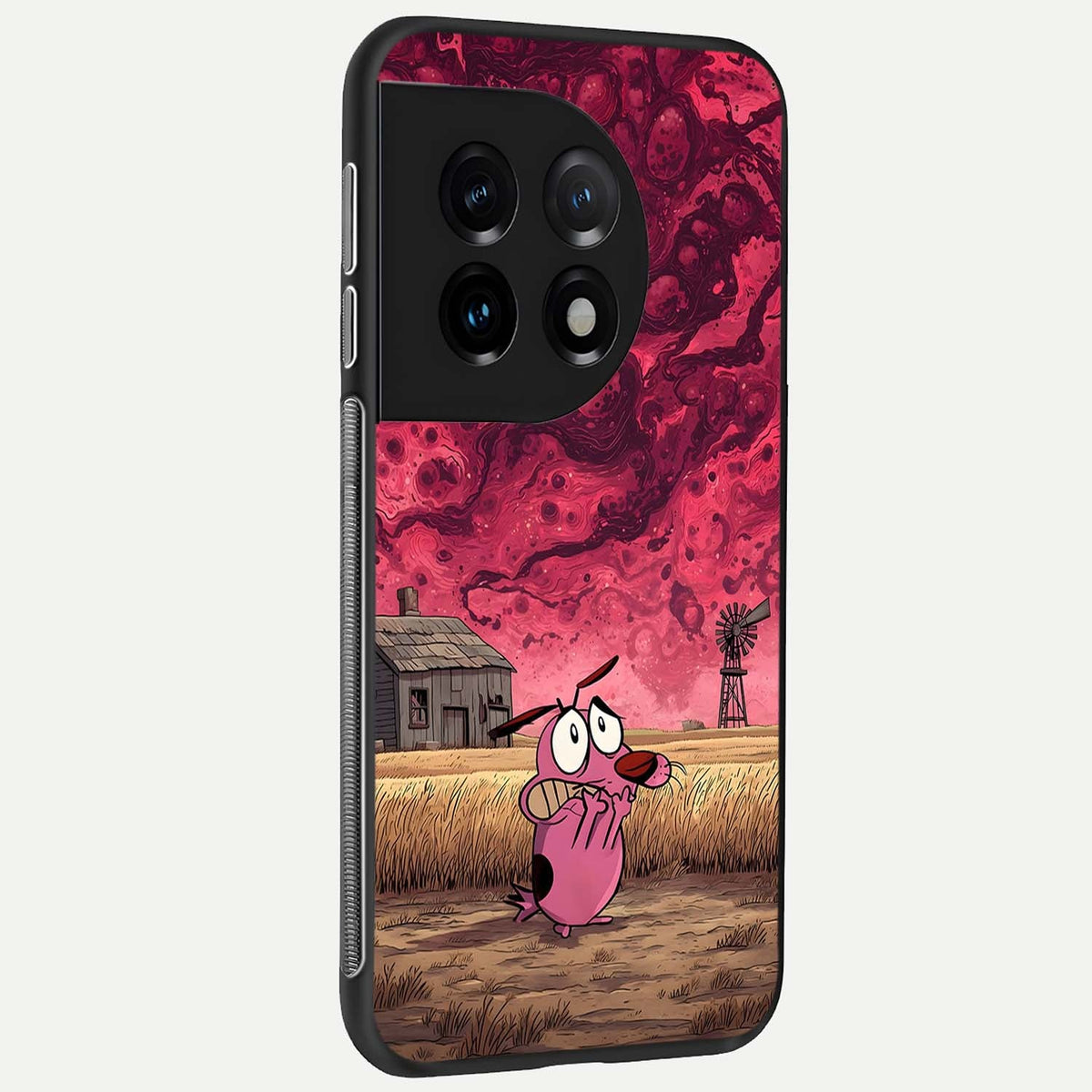 Courage Under Sky back cover For OnePlus 11 slim fit glass case with vibrant aesthetic design