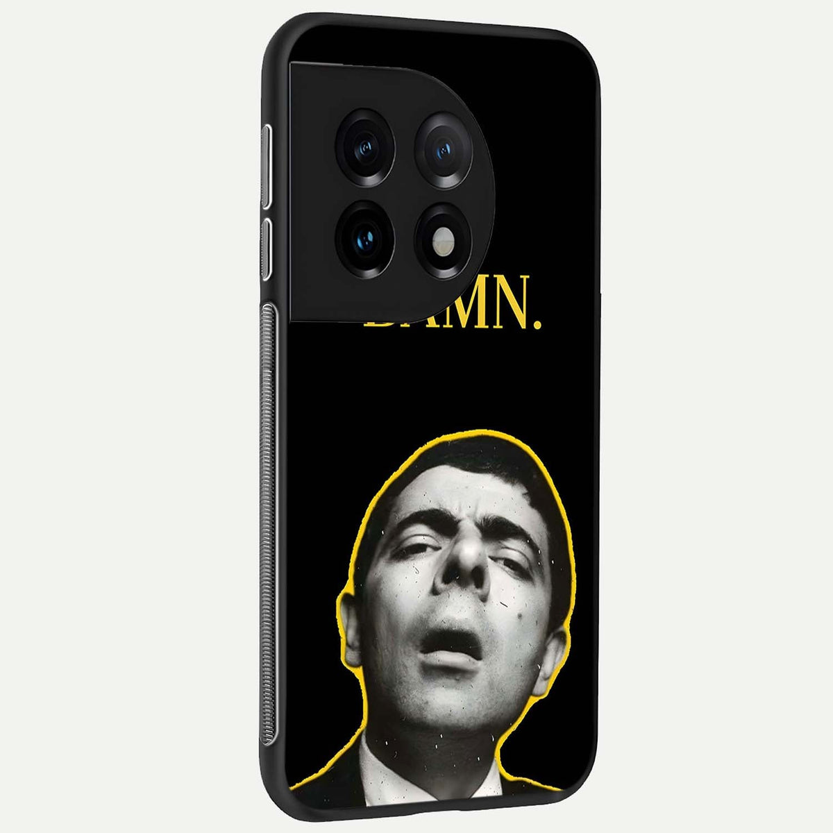 Mr Bean Damn back cover For OnePlus 11 slim fit glass case with vibrant aesthetic design