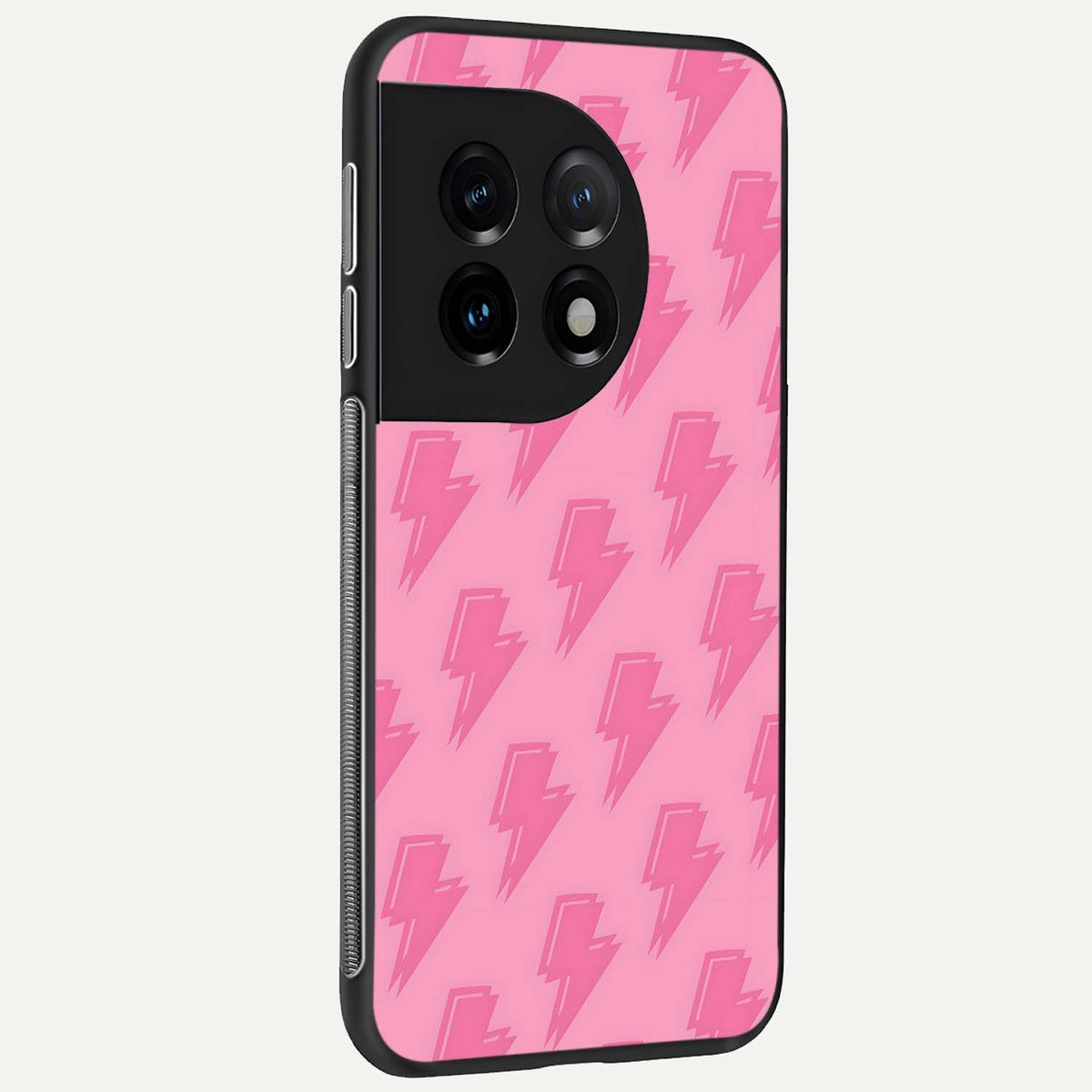 Pink Moo Magic back cover For OnePlus 11 slim fit glass case with vibrant aesthetic design