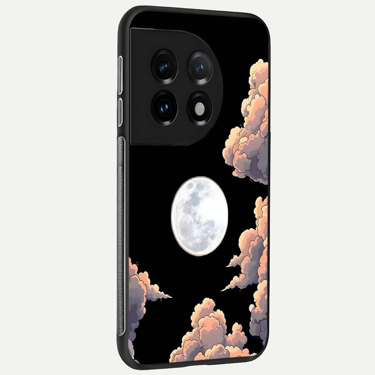 Shade Cloud Moon back cover For OnePlus 11 slim fit glass case with vibrant aesthetic design