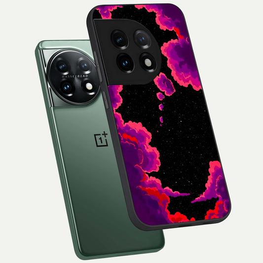 Galaxy Dream Frame phone case For OnePlus 11 showing premium glass back cover with detailed artwork