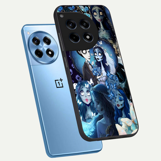 Butterfly Ghost Soul phone case For OnePlus 12R showing premium glass back cover with detailed artwork