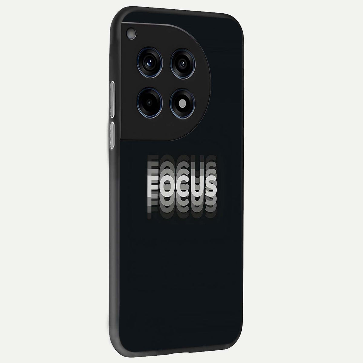 Mono Focus Vision back cover For OnePlus 12R slim fit glass case with vibrant aesthetic design