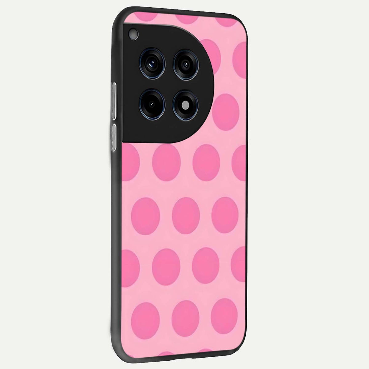 Sweet Dot Dreams back cover For OnePlus 12R slim fit glass case with vibrant aesthetic design