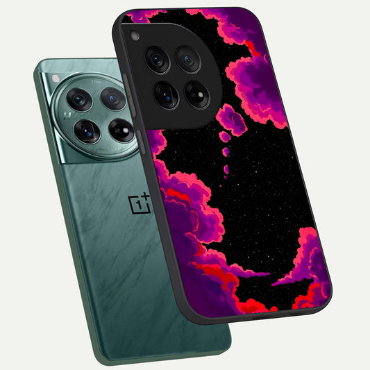 Galaxy Dream Frame phone case For OnePlus 12 showing premium glass back cover with detailed artwork
