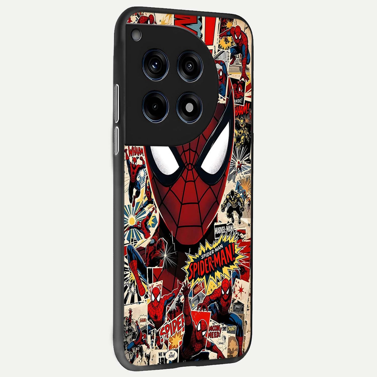 Aesthetic Wonder Spider back cover For OnePlus 12 slim fit glass case with vibrant aesthetic design
