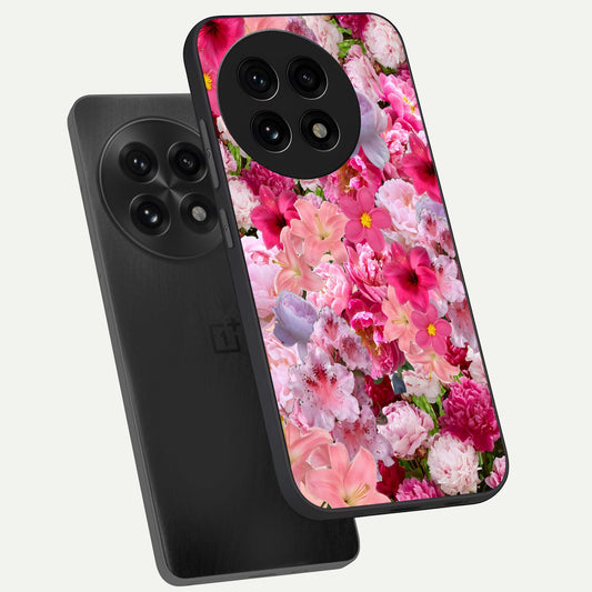 Bloom Crush Fantasy phone case For OnePlus 13R showing premium glass back cover with detailed artwork