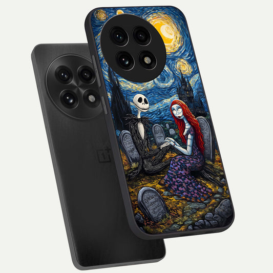 Eternal Night Love phone case For OnePlus 13R showing premium glass back cover with detailed artwork