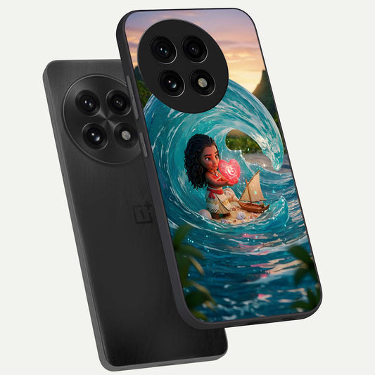 Heart of Ocean phone case For OnePlus 13R showing premium glass back cover with detailed artwork